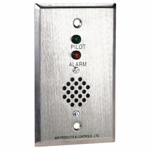 AIR PRODUCTS AND CONTROLS MS-RH/P/A Remote Alarm Accessory, Steel, Wall, 1 1/2 Inch Depth, 2 3/4 Inch Length | CN8DYB 45JU37