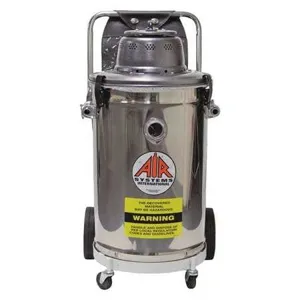 AIR SYSTEMS INTERNATIONAL AV-15 Hepa Vacuum, 15 gal. Capacity, 2.25 High Pressure, Stainless Steel Tank | CD7KVB