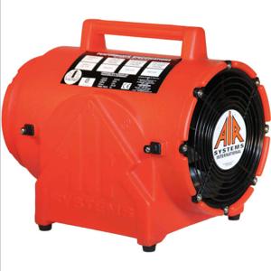 AIR SYSTEMS INTERNATIONAL CVF-8AC Axial Fan, 8 Inch Size, 1/3 hp, 115V AC, 60 Hz, Orange | AA6YRG 15E886