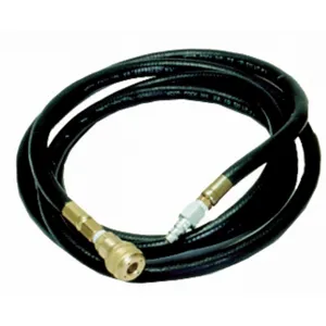 AIR SYSTEMS INTERNATIONAL H-50-3 Breathing Air Hose, Hansen Style, 50 ft.Length, 3/8 Inch Size, Black | CD6JMM