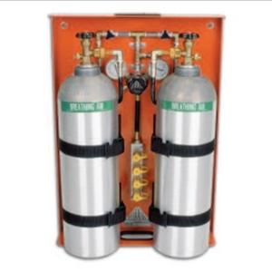AIR SYSTEMS INTERNATIONAL PAK-3 Luftzylindertablett, 2 Zylinder, 4500 psi | AA4PPD 12X226