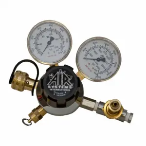 AIR SYSTEMS INTERNATIONAL RG-3000 Breathing Air Regulator, Dual Gauge And Relief Valve, High Pressure, 3000 psi | AF3REW 8CFY4