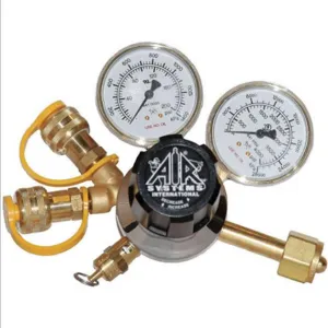 AIR SYSTEMS INTERNATIONAL RG-6000 Breathing Air Regulator, Dual Gauge And Relief Valve, 6000 psi | CD6JVR