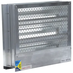 AIRMASTER FAN 94296 Intake Louver, Fixed, Size 24 x 12 Inch | CE7WZJ