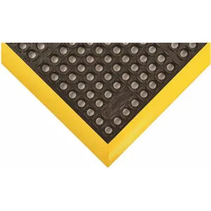 NOTRAX 514S4064YB Drainage Mat, 5 Feet Length, 3 Feet Width, Rectangle, Black with Yellow Border | CD3UNC 53AA54