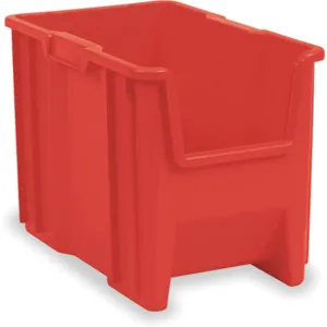 AKRO-MILS 13014RED Stacking Bin, 17-1/2 Inch Length, 10-7/8 Inch Width, 12-1/2 Inch Height, Red | AD8CWK 4HY37