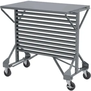 AKRO-MILS 30-812 Mobile Bin Cart, 24 Inch Width, 36-1/2 Inch Height, 250 Lbs. Capacity | AE6ZFU 5W888