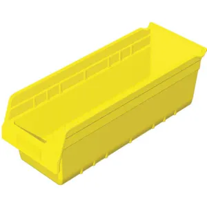 AKRO-MILS 30098YELLO Shelf Bin, 17-7/8 Inch Length, 6-5/8 Inch Width, 6 Inch Height, Yellow | AD8GTF 4KEV8