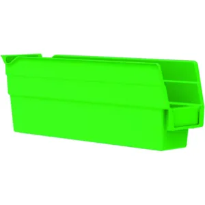 AKRO-MILS 30110GREEN Shelf Bin, 11-5/8 Inch Length, 2-3/4 Inch Width, 4 Inch Height, Green | AB3PBW 1UMR7