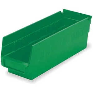 AKRO-MILS 30120GREEN Shelf Bin, 11-5/8 Inch Length, 4-1/8 Inch Width, 4 Inch Height, Green | AB3PBX 1UMR8