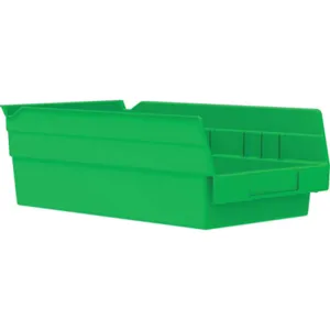 AKRO-MILS 30130GREEN Shelf Bin, 11-5/8 Inch Length, 6-5/8 Inch Width, 4 In Height, Green | AB3PBY 1UMR9