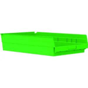 AKRO-MILS 30178GREEN Shelf Bin, 17-7/8 Inch Length, 11-1/8 Inch Width, 4 Inch Height, Green | AB3PCE 1UMT6