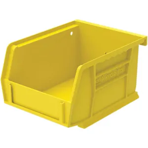 AKRO-MILS 30210YELLO Hang/Stack Bin, 5-3/8 Inch Length, 4-1/8 Inch Width, 3 Inch Height, Yellow | AE6ZFB 5W869