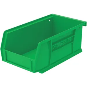 AKRO-MILS 30220GREEN Hang/Stack Bin, 7-3/8 Inch Length, 4-1/8 Inch Width, 3 Inch Height, Green | AC3DZJ 2RV66