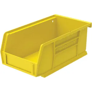 AKRO-MILS 30220YELLO Hang/Stack Bin, 7-3/8 Inch Length, 4-1/8 Inch Height, 3 Inch Height, Yellow | AE6ZFC 5W870