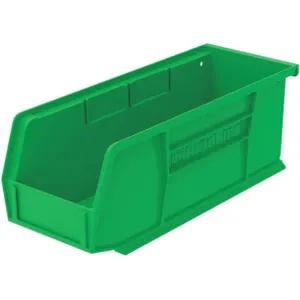 AKRO-MILS 30224GREEN Hang/Stack Bin, 10-7/8 Inch Length, 4-1/8 Inch Width, 4 Inch Height, Green | AC3ENM 2RY10