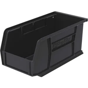 AKRO-MILS 30230BLACK Hang/Stack Bin, 10-7/8 Inch Length, 5-1/2 Inch Width, 5 Inch Height, Black | AC9NTM 3HRY1