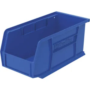 AKRO-MILS 30230BLUE Hang/Stack Bin, 10-7/8 Inch Length, 5-1/2 Inch Width, 5 Inch Height, Blue | AC3TRQ 2W778