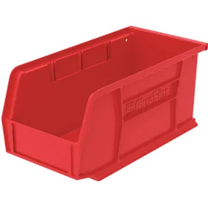 AKRO-MILS 30230RED Hang/Stack Bin, 10-7/8 Inch Length, 5-1/2 Inch Width, 5 Inch Height, Red | AC3TKP 2W074