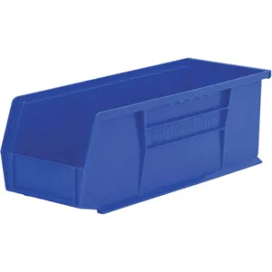 AKRO-MILS 30234BLUE Hang/Stack Bin, 14-3/4 Inch Length, 5-1/2 Inch Width, 5 Inch Height, Blue | AD9LNC 4TJ76