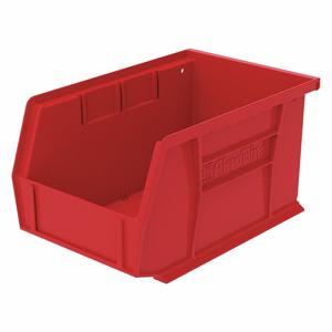AKRO-MILS 30237RED Hang And Stack Bin, 6 x 9 1/4 x 5 Inch Size, Red, 20 lbs. Capacity | CJ2KGF 45MV65