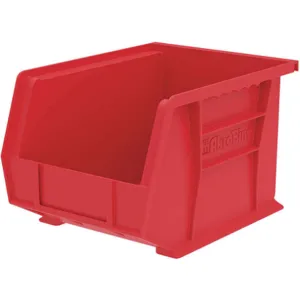 AKRO-MILS 30239RED Hang/Stack Bin, 10-3/4 Inch Length, 8-1/4 Inch Width, 7 Inch Height, Red | AE6ZEY 5W866