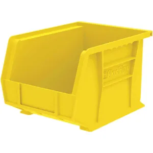 AKRO-MILS 30239YELLO Hang/Stack Bin, 10-3/4 Inch Length, 8-1/4 Inch Width, 7 Inch Height, Yellow | AE6ZFF 5W873