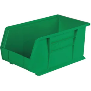 AKRO-MILS 30240GREEN Hang/Stack Bin, 7 Inch Height, 8-1/4 Inch Width, 14-3/4 Inch Length, Green | AC3DZP 2RV71