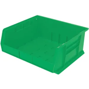 AKRO-MILS 30250GREEN Hang/Stack Bin, 7 Inch Height, 16-1/2 Inch Width, 14-3/4 Inch Length Green | AC3DZQ 2RV72