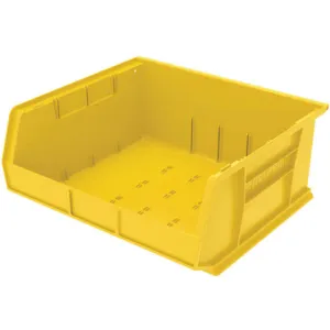 AKRO-MILS 30250YELLO Hang/Stack Bin, 7 Inch Height, 16-1/2 Inch Width, 14-3/4 Inch Length, Yellow | AE6ZFH 5W875