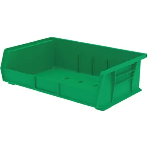 AKRO-MILS 30255GREEN Hang/Stack Bin, 5 Inch Height, 16-1/2 Inch Width, 10-7/8 Inch Length, Green | AC3EAL 2RV92