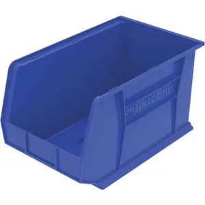 AKRO-MILS 30260BLUE Hang/Stack Bin, 10 Inch Height, 11 Inch Width, 18 Inch Depth, Blue | AB3MWW 1UGR1