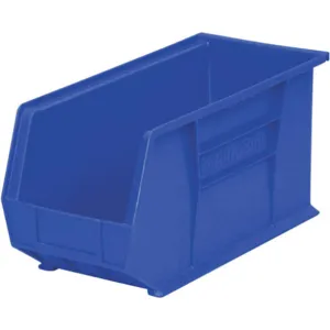 AKRO-MILS 30265BLUE Hang/Stack Bin, 9 Inch Height, 8-1/4 Inch Width, 18 Inch Length, Blue | AE7JHA 5YM91