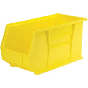 AKRO-MILS 30265YELLO Hang/Stack Bin, 9 Inch Height, 8-1/4 Inch Width, 18 Inch Length, Yellow | AE7JHC 5YM93