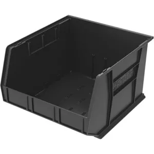 AKRO-MILS 30270BLACK Hang/Stack Bin, 11 Inch Height, 16-1/2 Inch Width, 18 Inch Length, Black | AC9NTX 3HRZ4