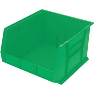 AKRO-MILS 30270GREEN Hang/Stack Bin, 11 Inch Height, 16-1/2 Inch Width, 18 Inch Length, Green | AC3DZT 2RV74