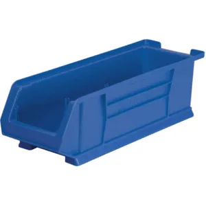 AKRO-MILS 30284BLUE Super Size Bin, 23-7/8 Inch Length, 8-1/4 Inch Width, 7 Inch Height, Blue | AA2AAZ 10A042