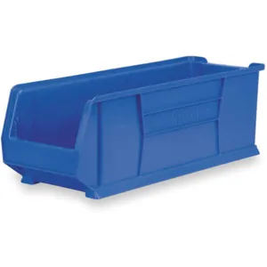 AKRO-MILS 30292BLUE Super Size Bin, 29-7/8 Inch Length, 11 Inch Width, 10 Inch Height, Blue | AC9DQD 3FWA5