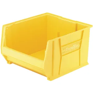 AKRO-MILS 30289YELLO Super Size Bin, 23-7/8 Inch Length, 18-1/4 Inch Width, 12 Inch Height, Yellow | AD8VQY 4MXK8