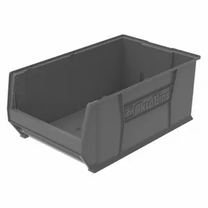 AKRO-MILS 30290GREY Super Size Bin, 29 1/4 x 18 3/8 x 12 Inch Size, Gray, Stackable | CJ3PDJ 45MV78