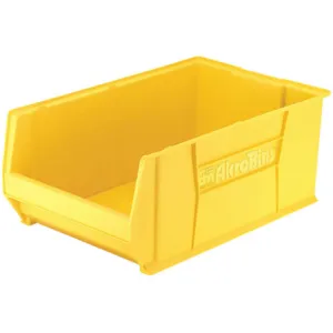 AKRO-MILS 30290YELLO Super Size Bin, 29-1/4 Inch Length, 18-3/4 Inch Width, 12 Inch Height, Yellow | AC8GTG 3AA10