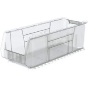 AKRO-MILS 30292SCLAR Super Size Bin, 29-7/8 Inch Length, 11 Inch Width, 10 Inch Height, Clear | AD3NPM 40K426