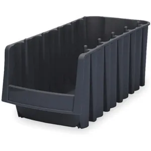 AKRO-MILS 30778BLACK Stack And Nest Bin, 17 Inch Length, 8-3/8 Inch Width | AC9NUV 3HTA3