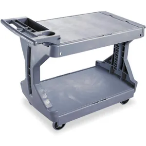 AKRO-MILS 30936GREY Plastic Utility Cart, 400 Lbs. Load Capacity | AE2NZD 4YT95