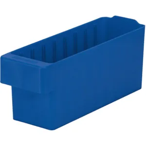 AKRO-MILS 31142BLU Drawer Bin, 12 Inch Length, 3-3/4 Inch Width, 4-5/8 Inch Height, Blue | AD8GUF 4KEZ6