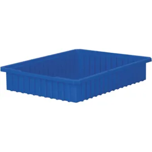 AKRO-MILS 33224BLUE Divider Box, 22-3/8 Inch Length, 17-3/8 Inch Width, 4 Inch Height, Blue | AC3DYR 2RV45