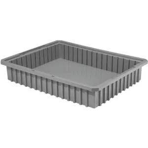 AKRO-MILS 33224GREY Divider Box, 22-3/8 Inch Length, 17-3/8 Inch Width, 4 Inch Height, Gray | AE4JQU 5LA21