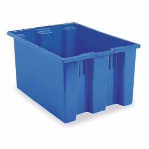 AKRO-MILS 35300BLUE Stack And Nest Container, 27.4 gal., 29 1/2 x 19 1/2 x 15 Inch Size, Blue | CJ3MUM 5LA18