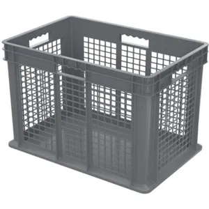 AKRO-MILS 37676GREY Container, 23-3/4 Inch Length, 15-3/4 Inch Width, Gray | AE7JRG 5YN12