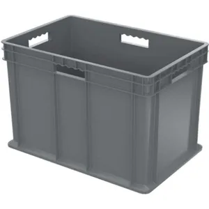 AKRO-MILS 37686GREY Container, 23-3/4 Inch Length, 15-3/4 Inch Width, Gray | AE7JRK 5YN15